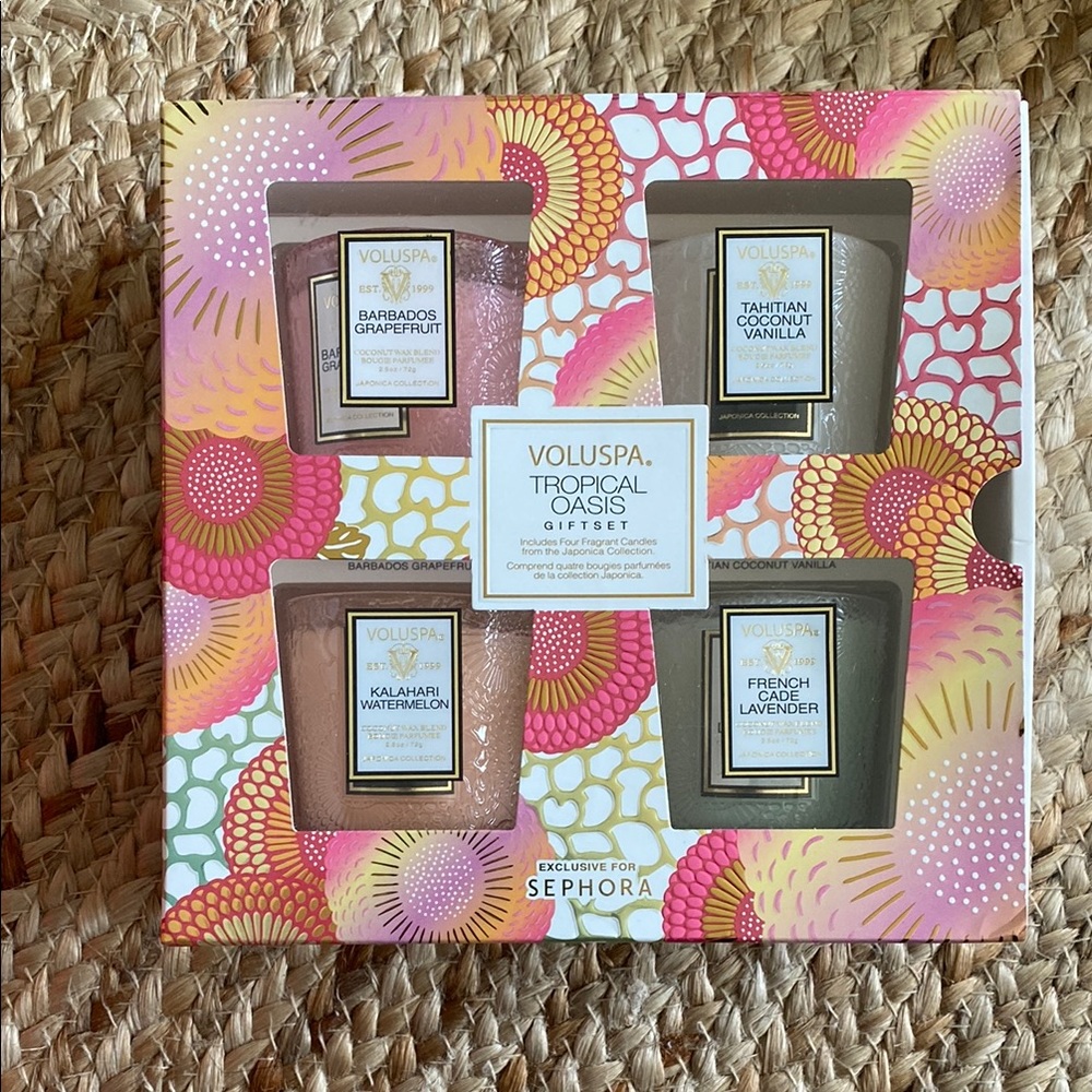 Voluspa Tropical Oasis Candle Set BNIB